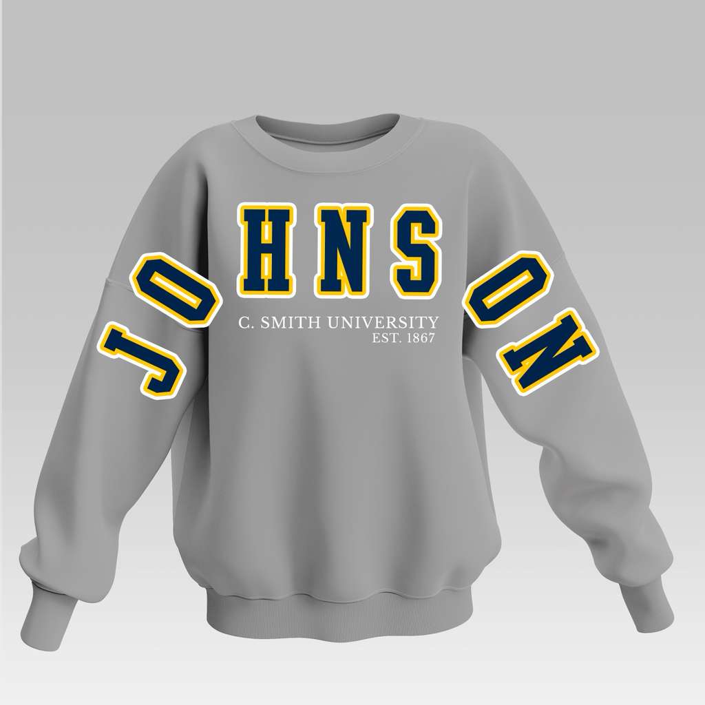 GRAY JC STATE BADDIE FULL SWEATSHIRT