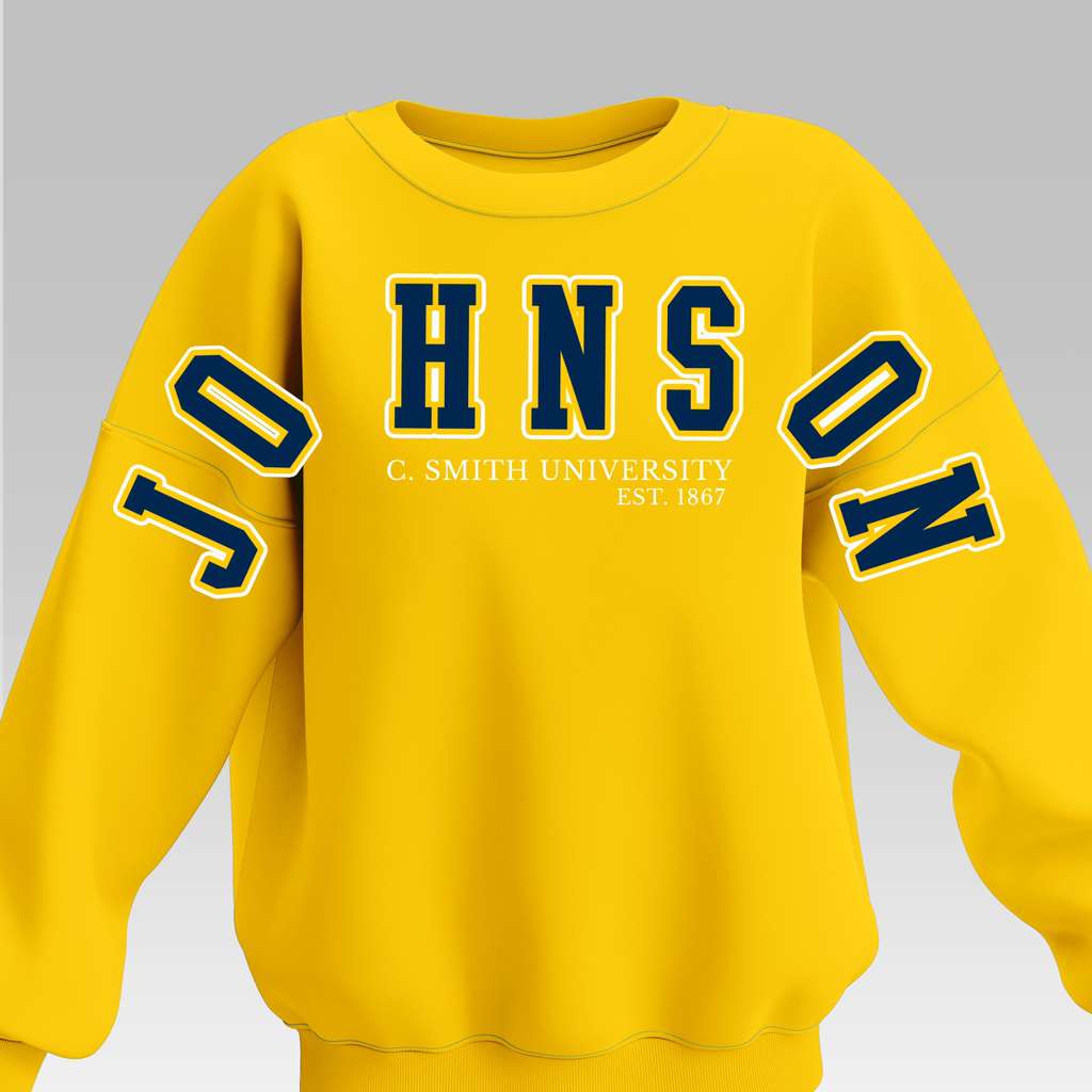 YELLOW JC STATE BADDIE FULL SWEATSHIRT
