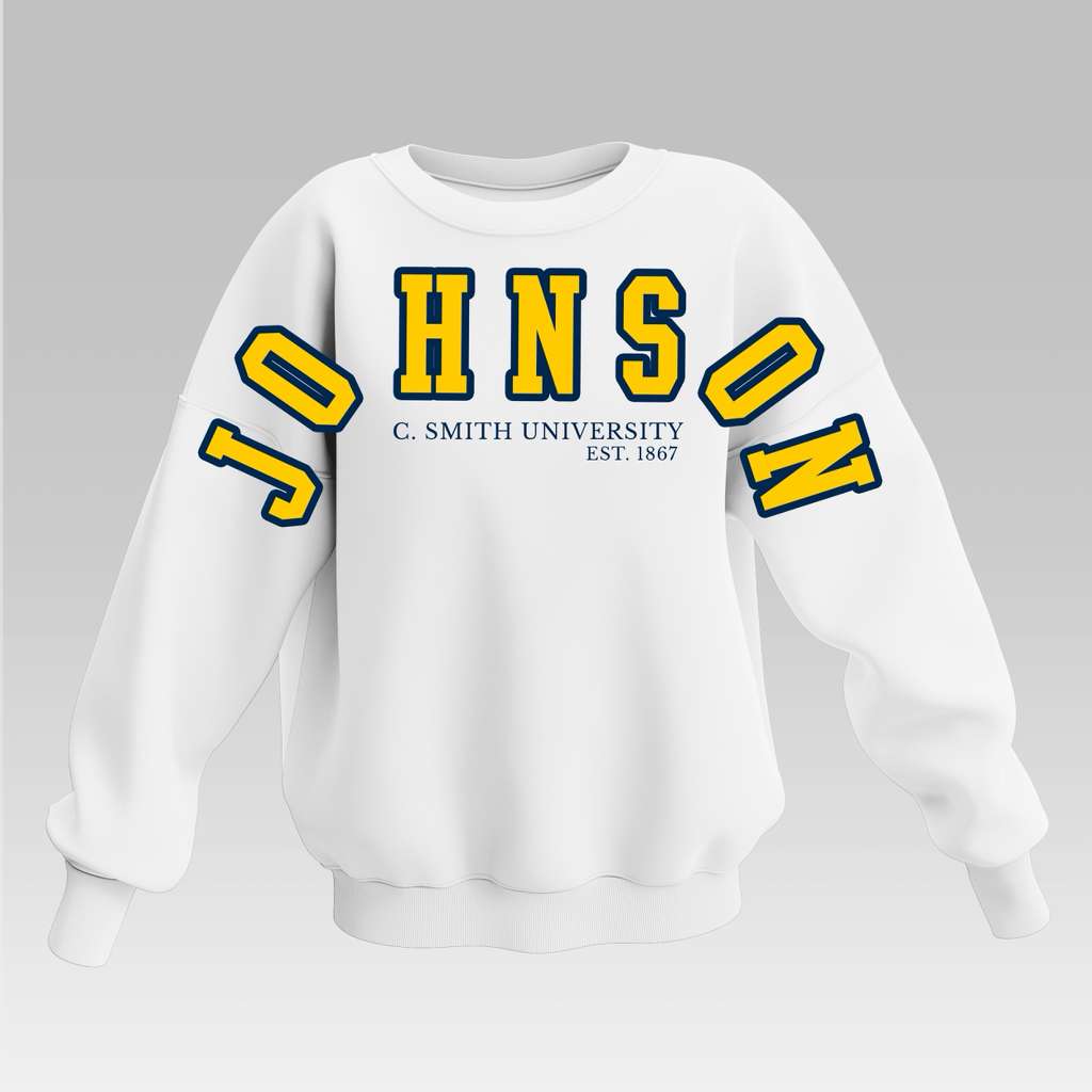 WHITE JC STATE BADDIE FULL SWEATSHIRT